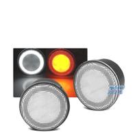 FRECCIE ANTERIORI JEEP WRANGLER JK 07-18 LED BIANC