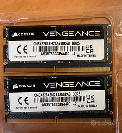 RAM Corsair 32 GB (2x16GB) DDR5 4800mhz laptop