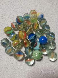 31 Biglie vetro spiaggia vintage