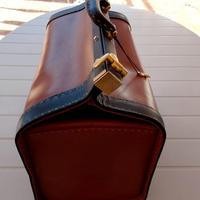 Borsa vintage in cuoio e pelle