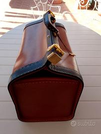 Borsa vintage in cuoio e pelle