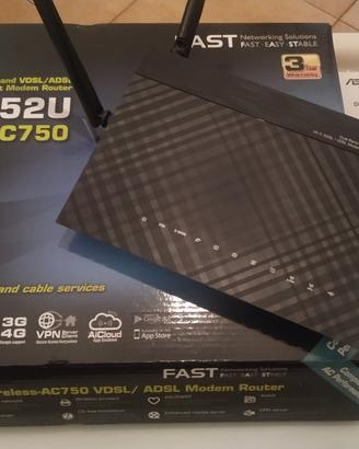 Modem Router Asus Dsl-AC52U WiFi Adsl Fibra 1000