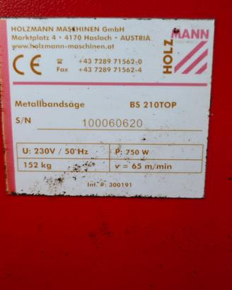 sega a nastro holzman bts210 top