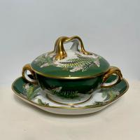 Zuppiera con piatto in porcellana Limoges