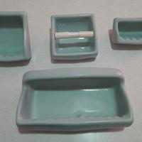 Set portasapone in ceramica da bagno