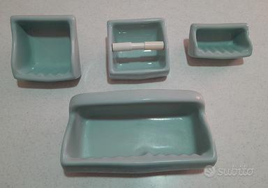Set portasapone in ceramica da bagno