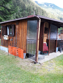 Roulotte e veranda in campeggio 4/5 posti letto