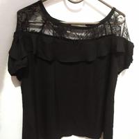 Maglia Blusa Camicetta Strega Witch Black Moon