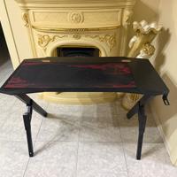 Scrivania Gaming Nera con tappetino XL