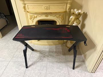Scrivania Gaming Nera con tappetino XL