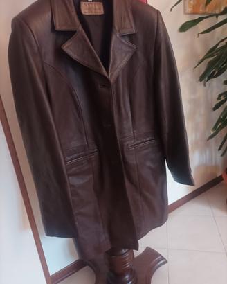 Giubbotto Marrone vera pelle.