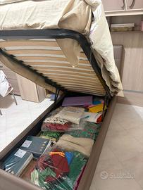 letto singolo contenitore 