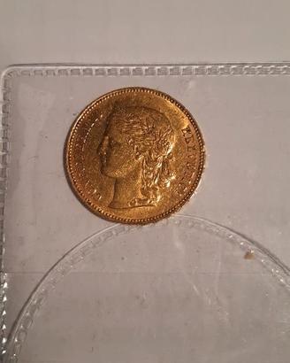 moneta da collezione marengo oro svizzero