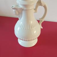 Caraffa bianca in ceramica vintage anni 50