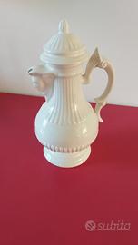 Caraffa bianca in ceramica vintage anni 50