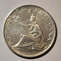 MONETA 500 LIRE ARGENTO