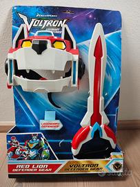 maschera e spada Voltron Red Lion Defender gear