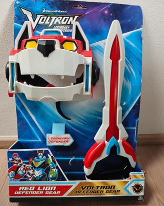 maschera e spada Voltron Red Lion Defender gear