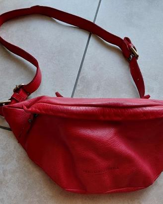 Marsupio pelle lavata 100% Made in Italy