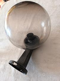 Set di 3 applique da parete per esterni con sfera