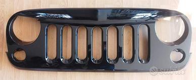 Mascherina angry bird nero lucido JEEP Wrangler JK