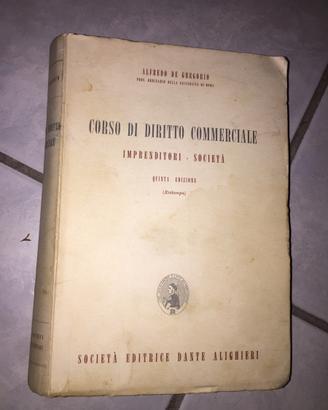 Diritto commerciale- A de Gregorio 1958
