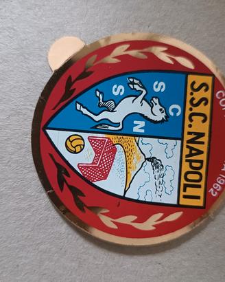 adesivo vintage calcio napoli 