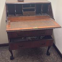 Piccolo bureau trumeau inglese intarsiato