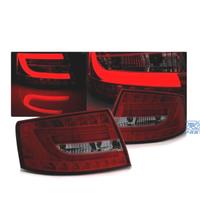 FANALI A LED BAR ROSSO PER AUDI A6 C6 SEDAN 04-08 