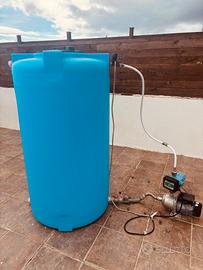 Serbatoio di acqua potabile con elettropompa