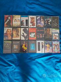 Lotto di 21 musicassette Pop-Rock internazionale