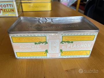 Scatola latta Biscotti al Plasmon