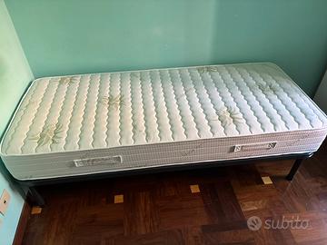 Rete e materasso singoli nuovi 190x80 cm