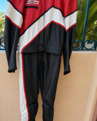 tuta moto Dainese vintage in pelle 