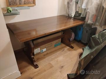 Tavolo Frattino in legno massello d'epoca