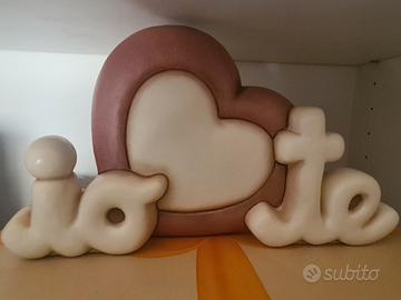 thun scritta io e te  cuore love 