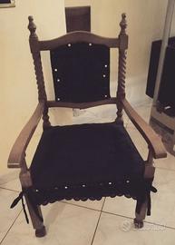 Sedia Poltrona mod. Impero vintage anni 60-70