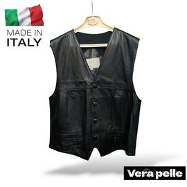 Gilet in vera pelle made in Italy Tg.L