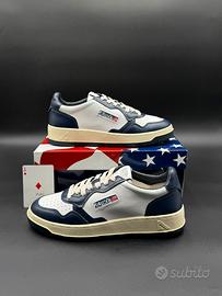 Autry Uomo Medalist low bicolore bianca e blu: 41