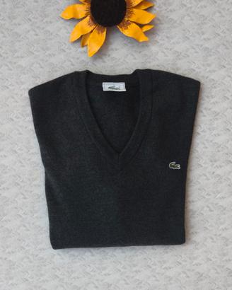 Maglione-Lacoste-Lana vergine-uomo-grigio-M