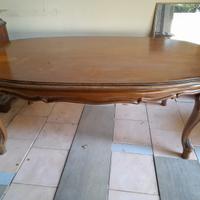 Tavolino ovale di legno vintage/ classico