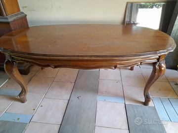 Tavolino ovale di legno vintage/ classico