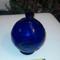 vaso in vetro blu