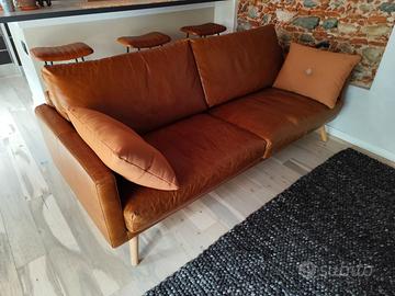 divano in pelle maison du monde