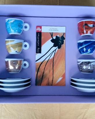 Illy Collection Peter Roesch 1999 Set 6+6 Nuovi