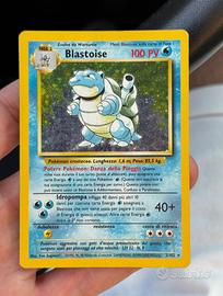 Pokemon Blastoise holo 4/102 set base ITA