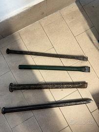Set 4 scalpelli e subbia  / scalpellini