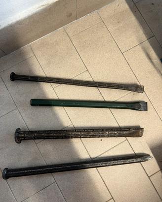 Set 4 scalpelli e subbia  / scalpellini