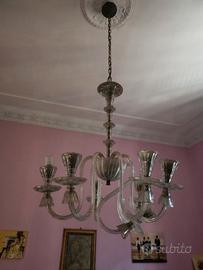 lampadario interamente in murano del 1800