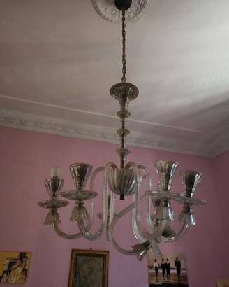 lampadario interamente in murano del 1800